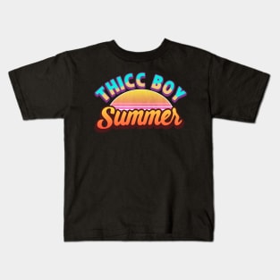 Thicc Boy Summer Kids T-Shirt